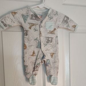 Disney Kids One Piece with Animal Print in Cream and Brown